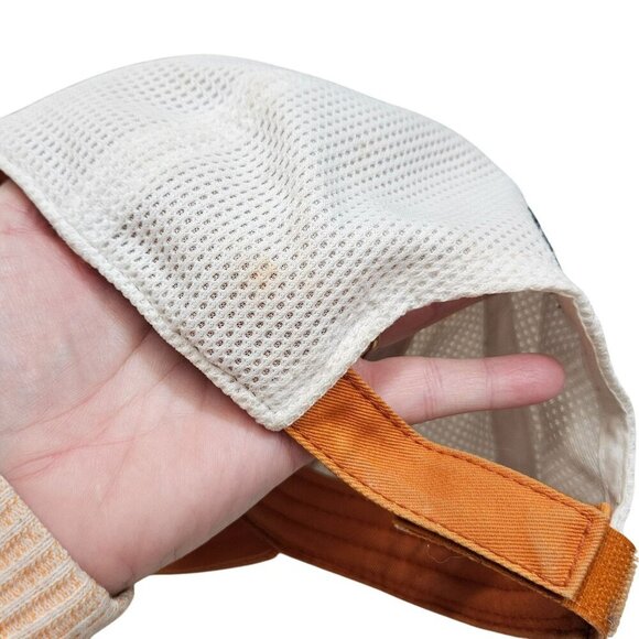 Drop Top Amber‎ Ale Mesh Trucker Hat Adjustable Fit White Orange Dog Embroidery - Picture 4 of 9